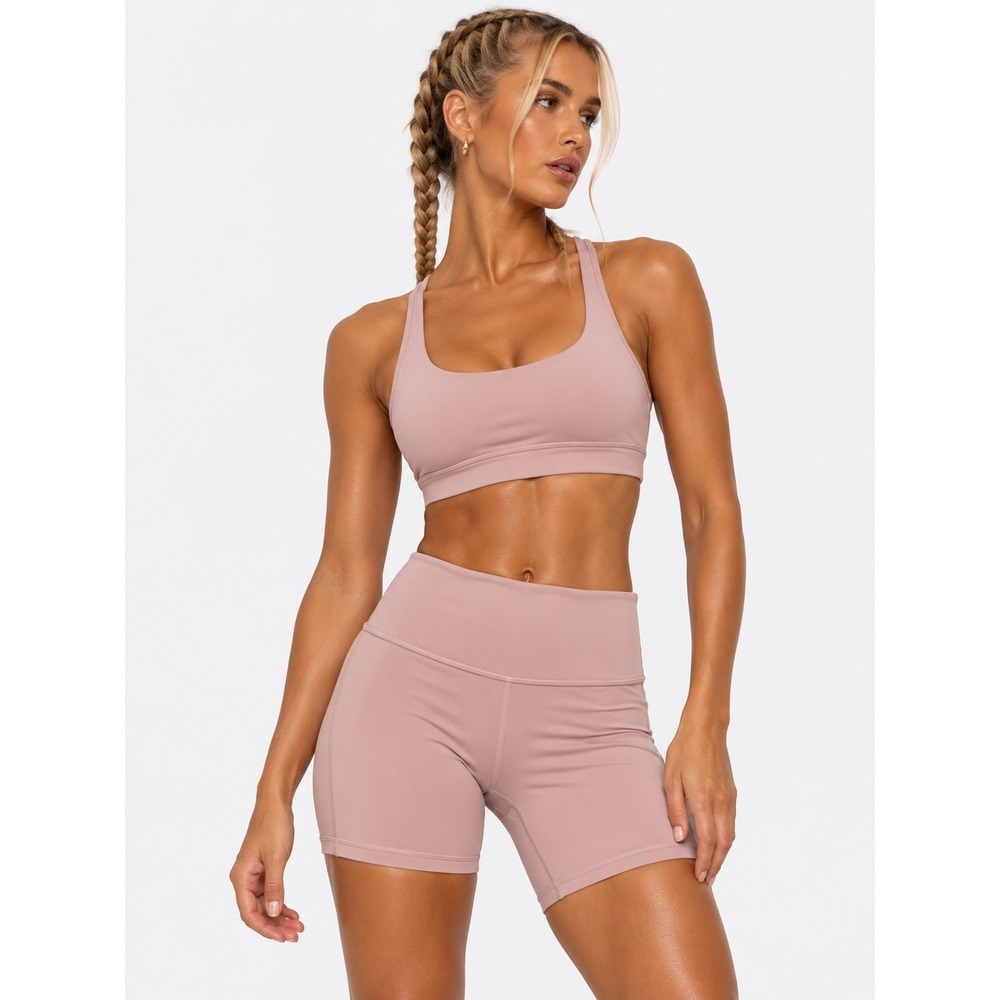 Lululemon Align High-Rise Short Pink Pastel Mauve Nulu Biker Shorts Size 2 XS